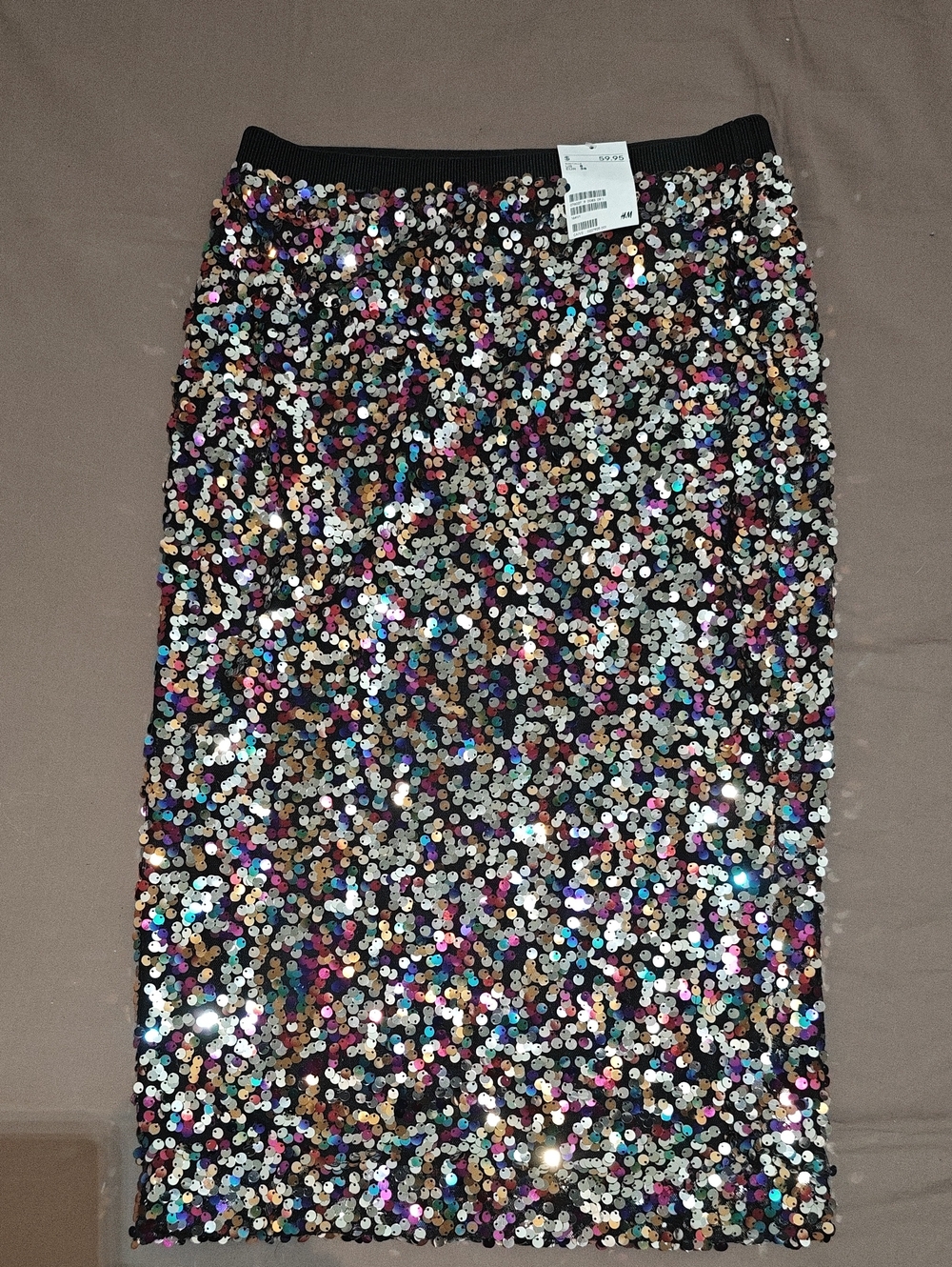 H&M Multicolor Sequin Pencil Skirt